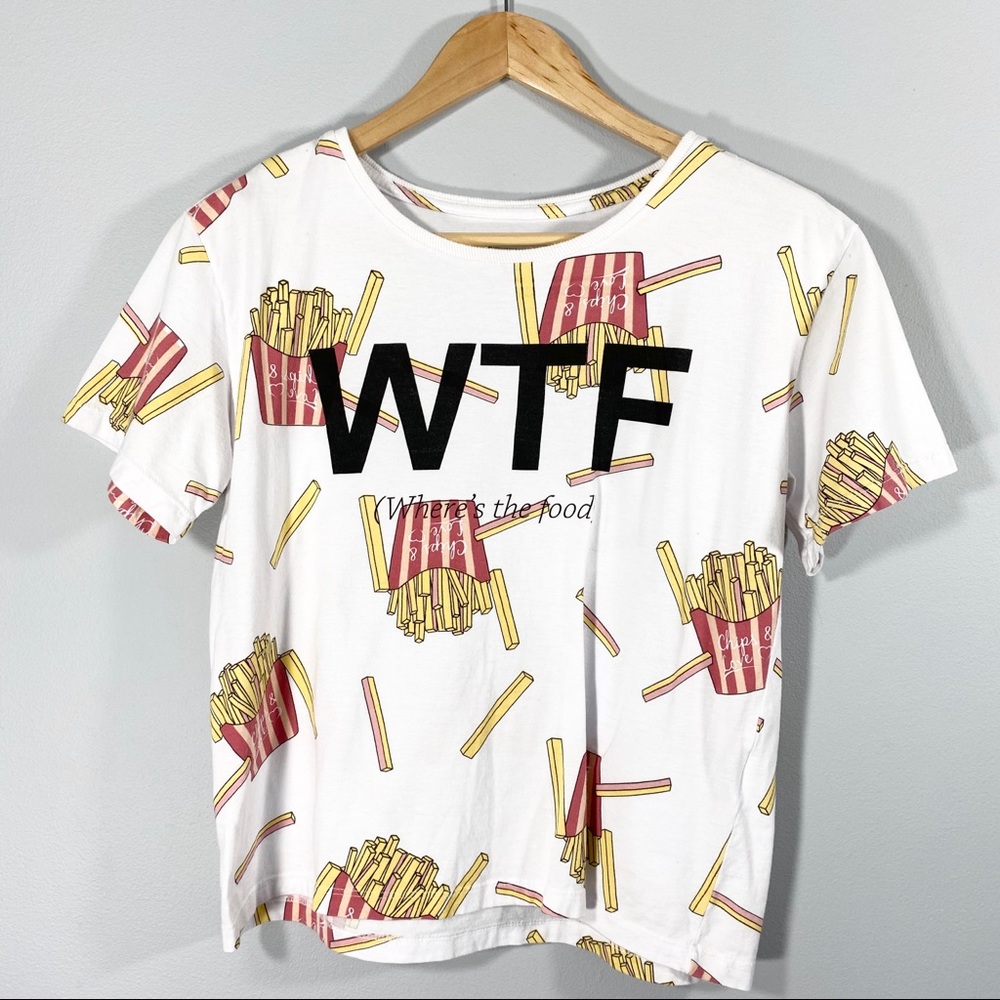 CLOCK HOUSE wtf crop top MD short sleeve